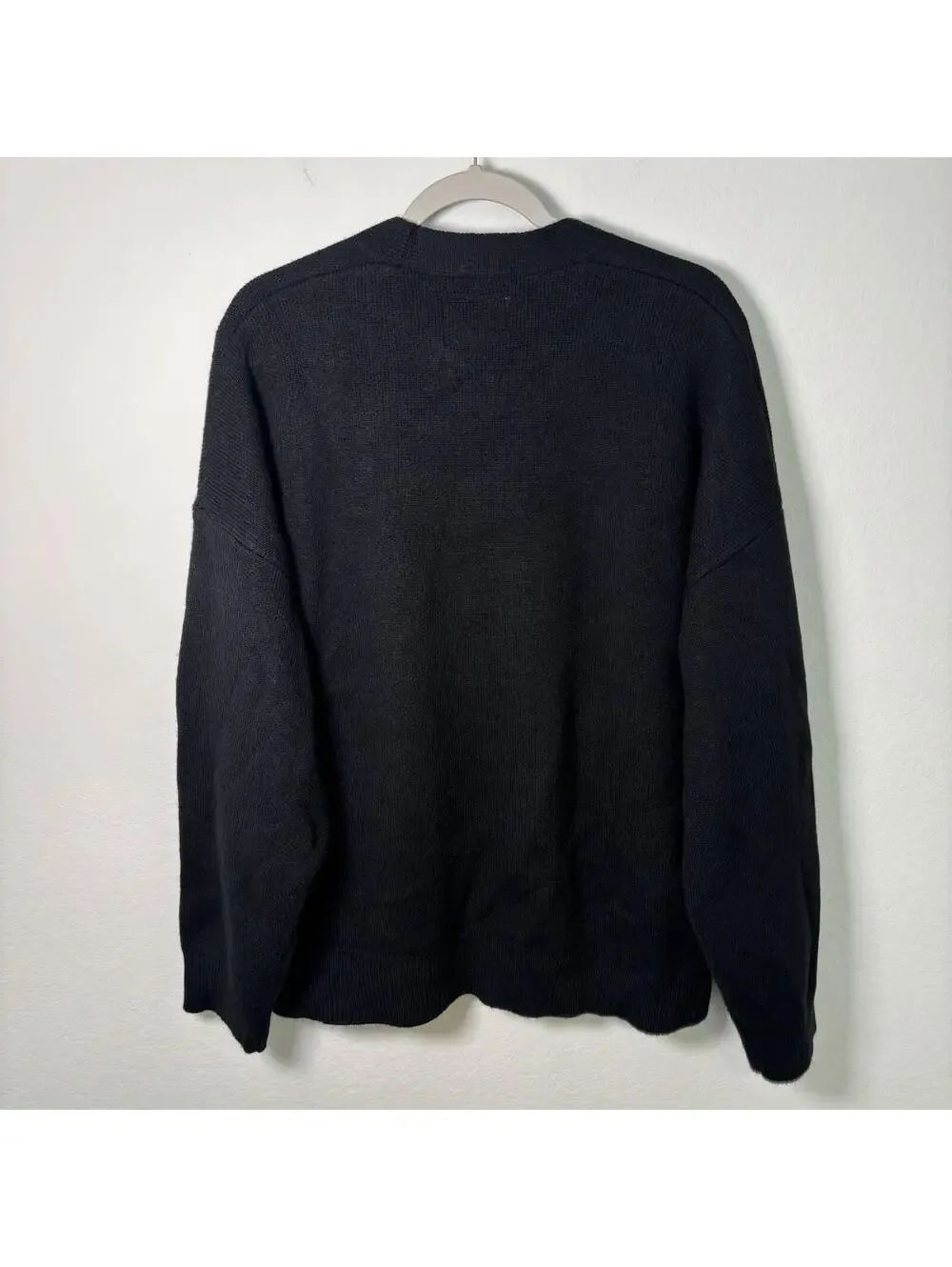 YoungLA Knit Cardigan Men’s Size Large Black Sweater Gym Streetwear Gym Bro